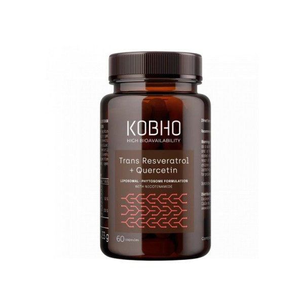 Kobho Trans Resveratrol + Quercetina 60 Cápsulas