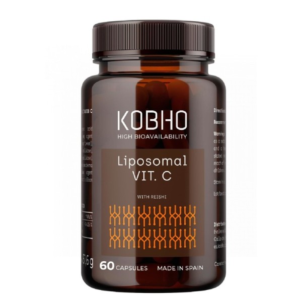 Kobho Liposomal Vitamina C Reishi 60 Cápsulas