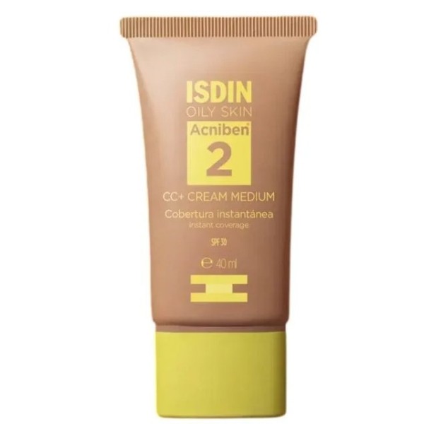 Isdin Oily Skin Acniben Cc+ Cream Color Medium 1 Tubo 40ml